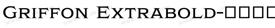 Griffon Extrabold字体转换